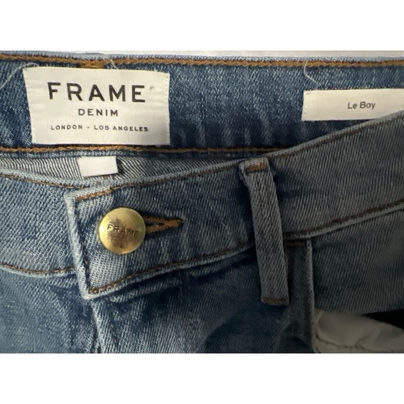 Frame Denim Blue Cropped Ankle Jeans - Picture 2 of 5